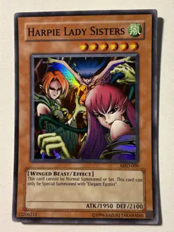 Yugioh! LP Harpie Lady Sisters - MRD-009 - Super Rare - Unlimited Edition - Image 1