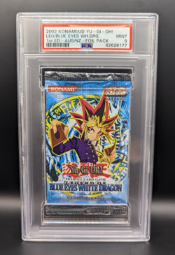 Yugioh Legend of Blue Eyes White Dragon LOB Booster Pack 1st Edition PSA 9 AU/NZ - Image 1
