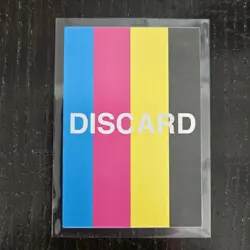 YUGIOH DISCARD CMYK Test Print Card MISPRINT ERROR NM - Image 1