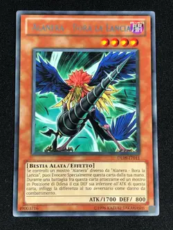 YUGIOH BLACKWING BORA THE SPEAR DL09-EN011 ITALIAN RARE NM - Image 1