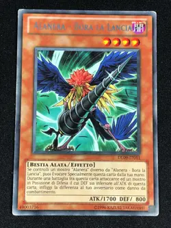 YUGIOH BLACKWING BORA THE SPHERE DL09-EN011 RARE PLAY/ EDGE-WEAR ITALIAN - Image 1