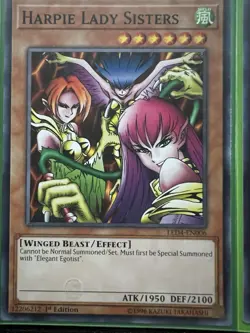 Yu-Gi-Oh! TCG Harpie Lady Sisters Set of 3 1st Edition LED4-EN006 NM - Image 3