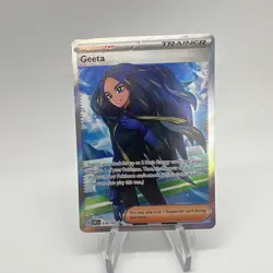Pokemon - Geeta - 218/197 - SV Obsidian Flames - Full Art Trainer Holo Card - Image 1