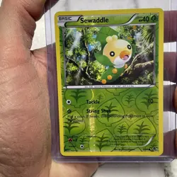 Pokemon Sewaddle Emerging Powers (EPO) Reverse Holofoil NM Pokemon Nintendo Card - Image 1