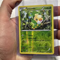 Pokemon Sewaddle Emerging Powers (EPO) Reverse Holofoil NM Pokemon Nintendo Card - Image 2