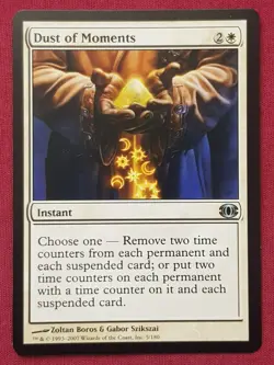 Magic The Gathering FUTURE SIGHT DUST OF MOMENTS white card MTG - Image 1