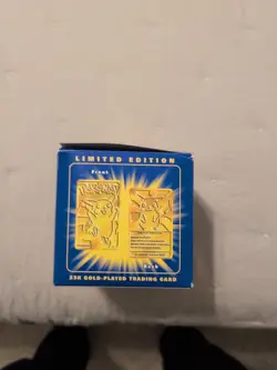 1999 Pokemon Pikachu 23k Gold Plated Trading Card, Opened Only To Look At. - Image 3