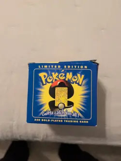 1999 Pokemon Pikachu 23k Gold Plated Trading Card, Opened Only To Look At. - Image 4