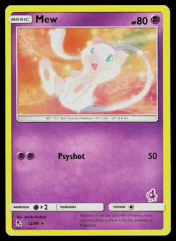 Pokemon Card Mew 32/68 Battle Academy Mewtwo Deck - Image 1