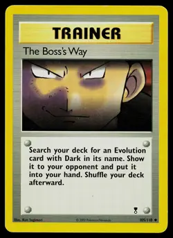 Pokemon Card The Boss's Way 105/110 Legendary Collection - Image 1