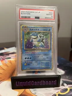 PSA 10 GEM MT 2023 POKEMON JAPANESE CLK-TRADING CARD GAME CLASSIC BLASTOISE 003 - Image 1