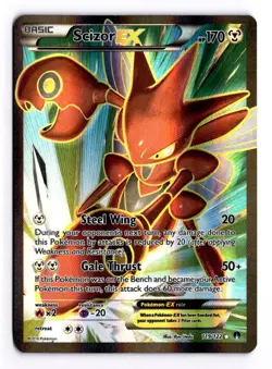 Pokemon TCG Scizor EX Full Art Holo Ultra Rare Card 119/122 XY Breakpoint - Image 1