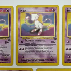 (set of 5) Pokemon Mew #8 Black Star Promo TCG Card Wizards of the Coast - Image 3