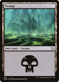 MTG #274 *LAND* Swamp Phyrexia: All Will Be One (ONE) NM Card - Image 1