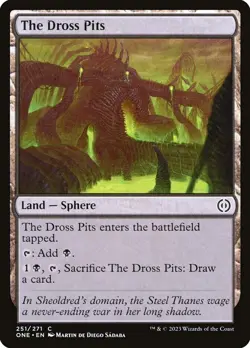MTG #251 The Dross Pits Land Sphere Phyrexia: All Will Be One (ONE) NM Card - Image 1