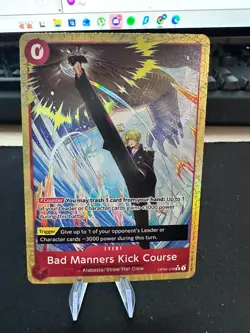 Bad Manners Kick Course OP04-016 - Alt Art - PRB-02 - One Piece Card Game - NM+ - Image 2