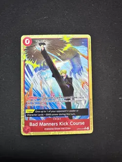 Bad Manners Kick Course OP04-016 - Alt Art - PRB-02 - One Piece Card Game - NM+ - Image 5