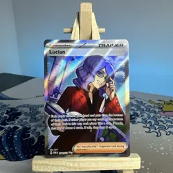 Pokemon Card Lucian 208/167 Ultra Rare Trainer Twilight Masquerade Near Mint - Image 1