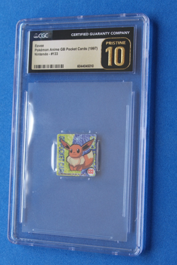 1997 POKEMON NINTENDO ANIME GB POCKET CARD EEVEE #133 CGC PRISTINE 10 - Image 1