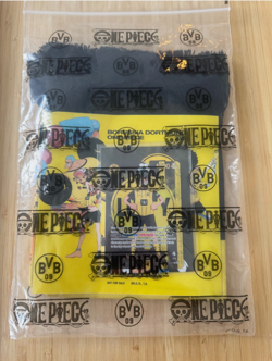 One Piece x BvB Goodie Bag Monkey D Luffy Promo Card + Scarf + Sticker + Bag New - Image 1
