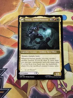 x1 Eddie Brock // Venom, Lethal Protector SPM Spider-Man MTG 55 M/NM 1x - Image 1