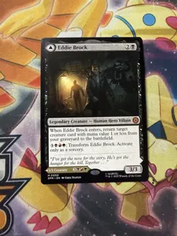 x1 Eddie Brock // Venom, Lethal Protector SPM Spider-Man MTG 55 M/NM 1x - Image 2