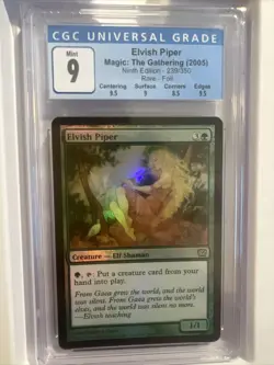 MTG Elvish Piper 9th Edition FOIL 239 CGC 9 MINT - Guay - Image 1