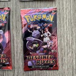 Pokemon: DESTINED RIVALS- Booster Pack Art Set - Set of 4 New Sealed Packs - Image 5