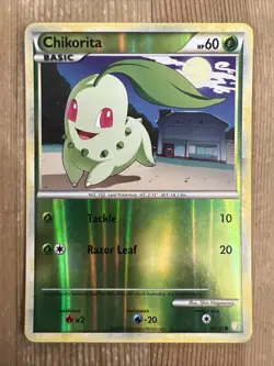 Chikorita (#59/123) - Reverse Holofoil HG & SS - Base Set MP Pokemon - Image 1