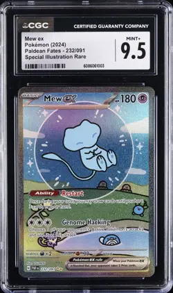 2024 POKEMON PALDEAN FATES #232 MEW CGC 9.5 - Image 1