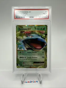 PSA 9 MINT Venusaur EX 1/108 - 2016 Pokemon XY Evolutions - Image 1