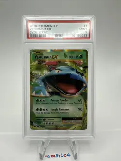 PSA 9 MINT Venusaur EX 1/108 - 2016 Pokemon XY Evolutions - Image 2