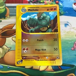 Machoke Reverse Holo - Expedition 85/165 Pokemon e-Series - Image 1