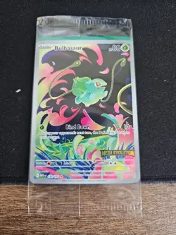 Pokemon Mega Evolution Bulbasaur 133/132 Sealed Stamp Promo - Image 1