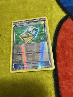 Pokemon Breakthrough Reverse Holo Town Map 150/162 NM - Image 1