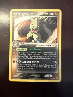 Dark Tyranitar 20/109 Non Holo Pokemon Team Rocket Returns Ex Era - Image 1