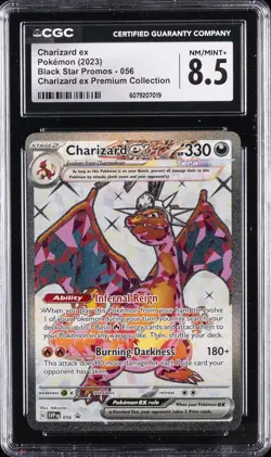 2023 POKEMON SVP EN-SV BLACK STAR PROMO #056 CHARIZARD EX CGC 8.5 - Image 1