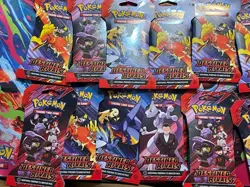 Pokemon TCG Destined Rivals Booster Hanger Packs New Sealed- Lot Of 12 - Image 1