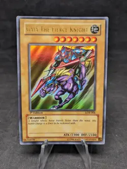 Gaia The Fierce Knight -LOB-Yugioh- Legend of Blue Eyes White -ASIAN/ENGLISH -LP - Image 1
