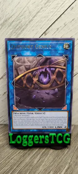 Yu-Gi-Oh! Qliphort Genius / EXFO-EN095 1st Edition MP - Image 1