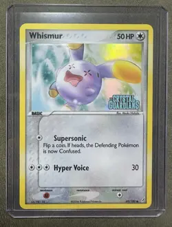 Pokemon TCG English Card Crystal Guardians Whismur 69/100 Reverse Holo Stamped - Image 1