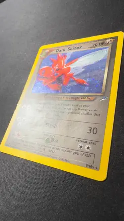Dark Scizor 9/105 Pokemon Neo Destiny Swirl Holo Rare Card WOTC LP #9 - Image 3