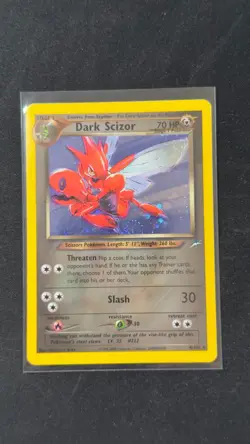 Dark Scizor 9/105 Pokemon Neo Destiny Swirl Holo Rare Card WOTC LP #9 - Image 5