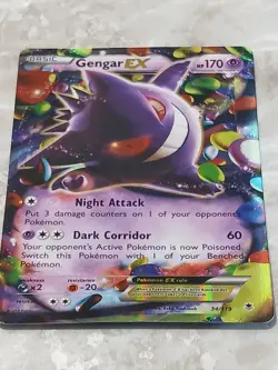 Pokemon TCG Gengar EX 34/119 Phantom Forces Ultra Rare Card - Image 2