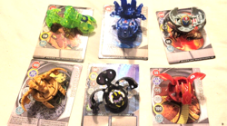 Bakugan Battle Brawlers Lot Of 6 with cards - Image 1
