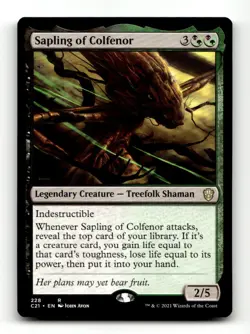 Sapling of Colfenor Commander 2021 #228 Rare - Image 1