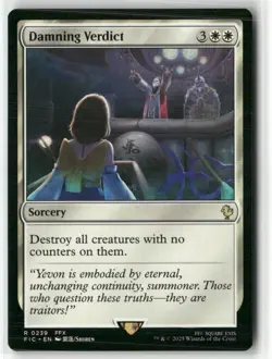 Damning Verdict 239 NM MTG FINAL FANTASY Commander Magic - Image 1