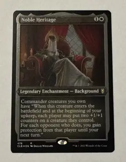 MTG Noble Heritage Foil Etched Commander Legends: Battle For Baldur’s Gate NM - Image 1