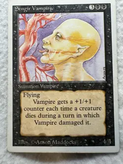 MTG - Sengir Vampire - Revised Edition - Regular - LP - Rare - EN - Image 1