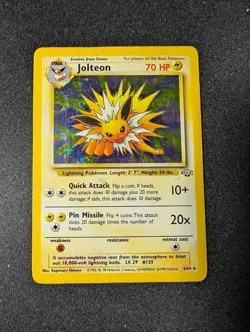 Jolteon Jungle Holo Rare HP+ Vintage Pokemon - Image 1